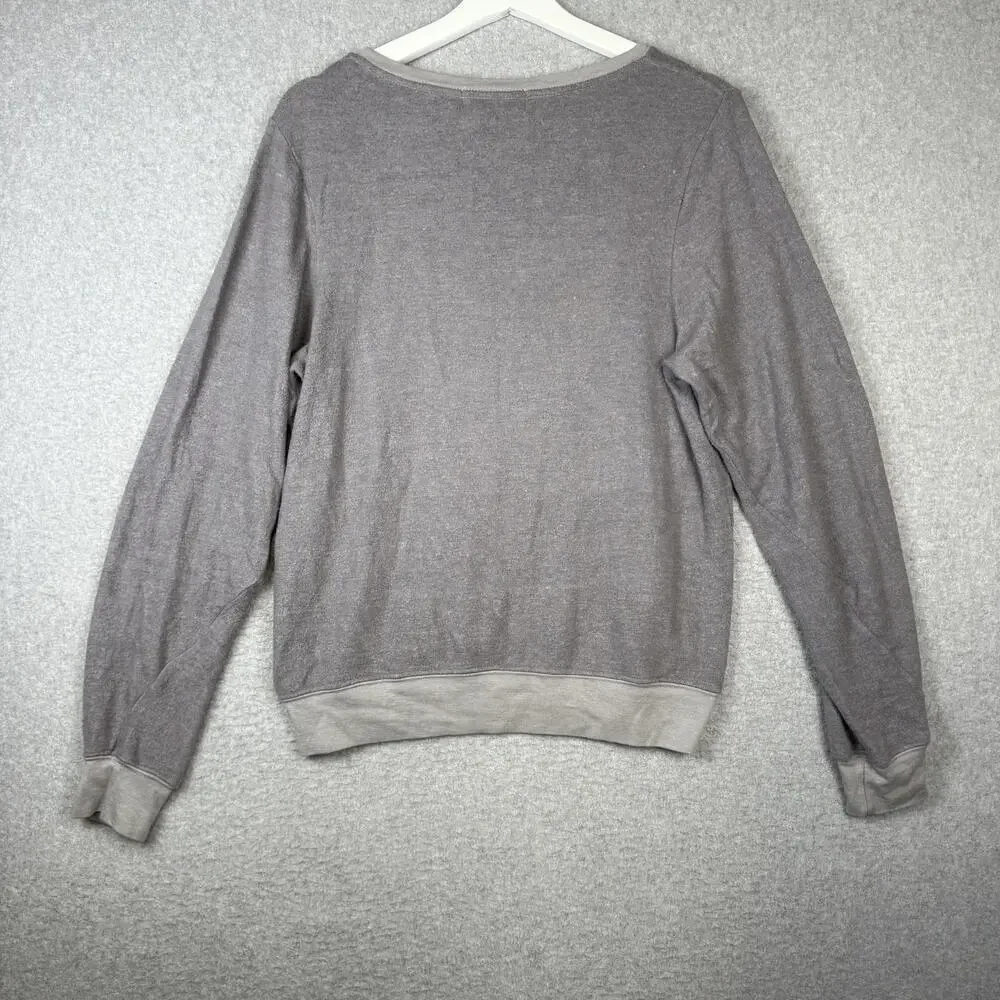 Brand New Dream Scene Women's Size Small Gray Recycling is Sexy Sweater USA